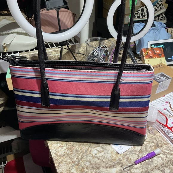Kate Spade Multicolor Striped Tote - Picture 2 of 6